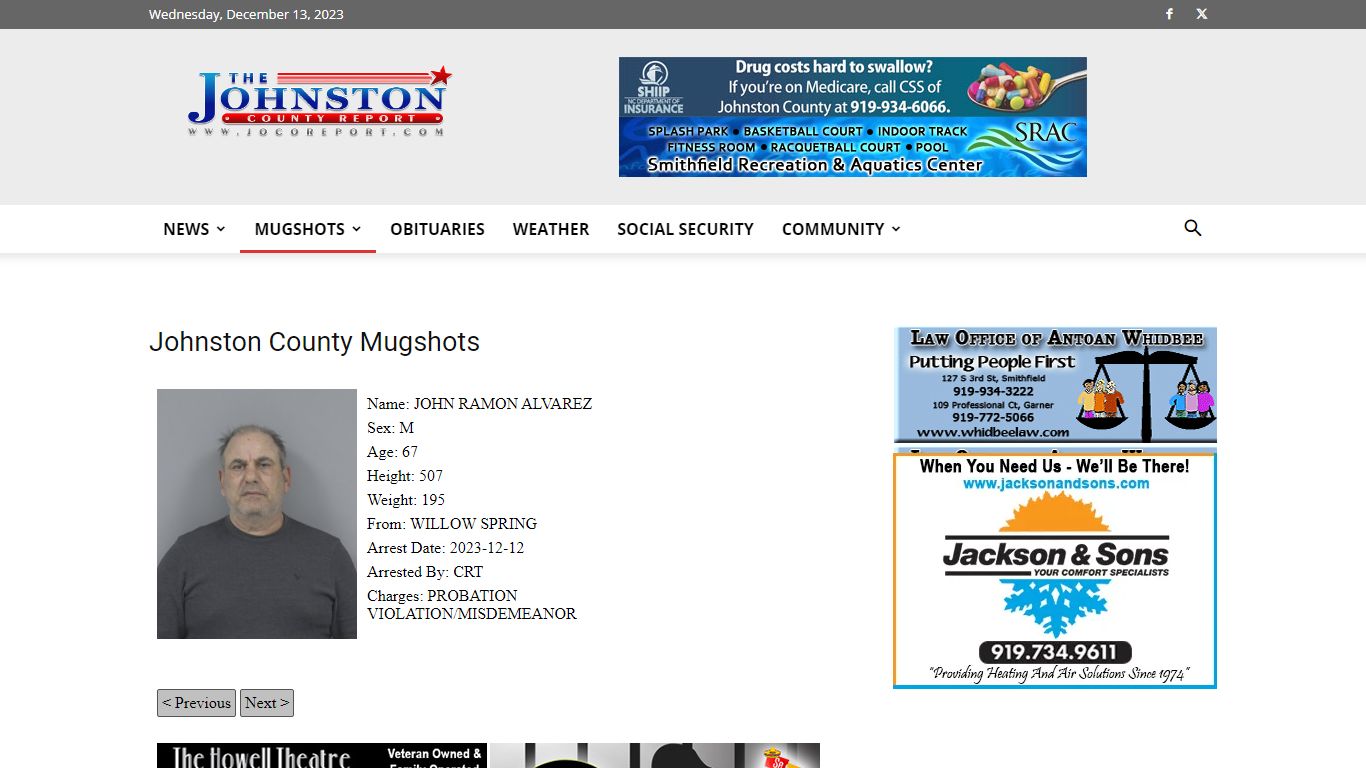 Mugshots | JoCo Report